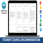 Letter Of Recommendation For Student Council gratis en premium templates
