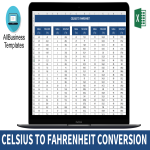 Celsius to Fahrenheit conversion chart gratis en premium templates