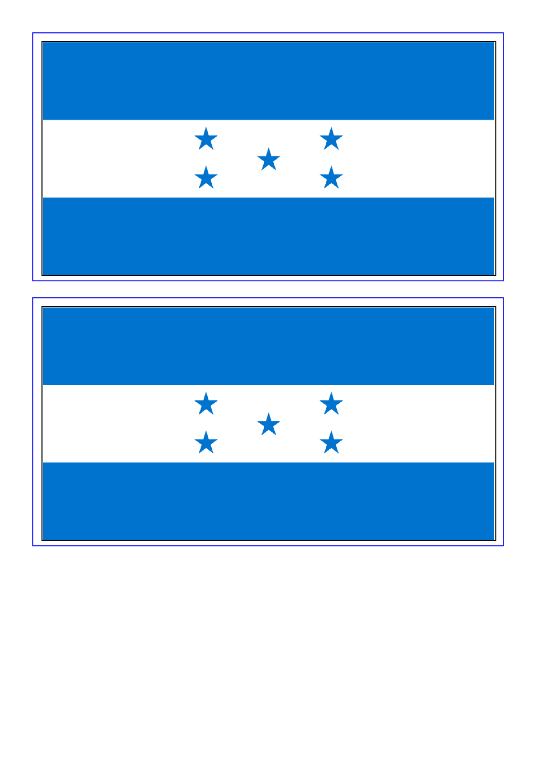 Honduras Flag gratis en premium templates