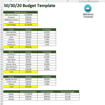 template topic preview image 50 30 20 budget spreadsheet template
