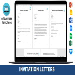 Invitation Letter Sample gratis en premium templates
