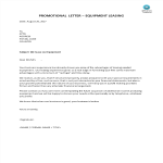 template topic preview image Promotional letter for leasing equipment