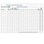 Straight line depreciation Excel gratis en premium templates