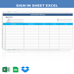 Sign In Sheet Template gratis en premium templates