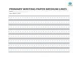 template preview imageA4 Writing medium lined paper - portrait