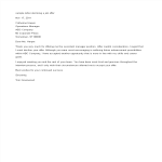 Professional Job Refusal Letter gratis en premium templates