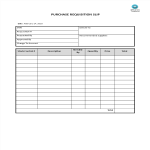 Purchase Requisition Slip gratis en premium templates