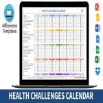 template topic preview image Printable 30 Day Challenge Calendar