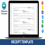 Printable Receipt gratis en premium templates