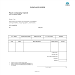 Purchase Order Format gratis en premium templates