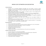 Repair Cost Estimator Job Description gratis en premium templates