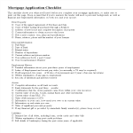 20D Mortgage Application Checklist Template gratis en premium templates