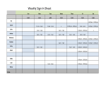 Weekly Sign In Sheet gratis en premium templates
