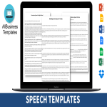 template topic preview image Speech Outline Templates