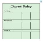Preschool Chore Chart gratis en premium templates
