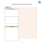 template topic preview image Editable Self Care Planner Template