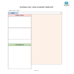 Editable Self Care Planner Template gratis en premium templates