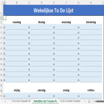 To Do Lijst Excel Sjabloon gratis en premium templates