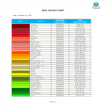 RGB Color Chart gratis en premium templates