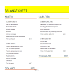 Financial Balance Sheet Excel spreadsheet template gratis en premium templates