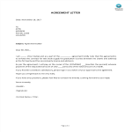 template topic preview image Agreement Letter Template