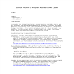 template topic preview image Appointment Letter For Project Assistant Manager