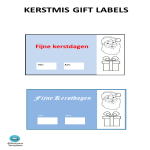 Kerstcadeaulabels gratis en premium templates