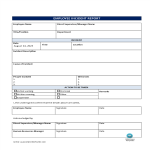 template topic preview image Employee Incident Report sample