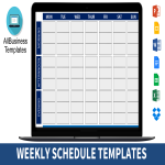 template preview imageWeekly Schedule Excel