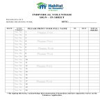 template topic preview image Individual Volunteer Sign In Sheet