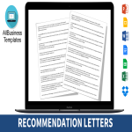 Formal Recommendation Letter Format gratis en premium templates