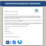 template topic preview image Kerstmis donatie verzoekbrief