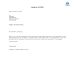 Sample Thank You Letter To Boss For Bonus gratis en premium templates