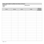 Committee Meeting Sign In Sheet gratis en premium templates