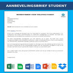 Aanbevelingsbrief Voorbeeld Student gratis en premium templates