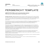 Officieel Persbericht gratis en premium templates