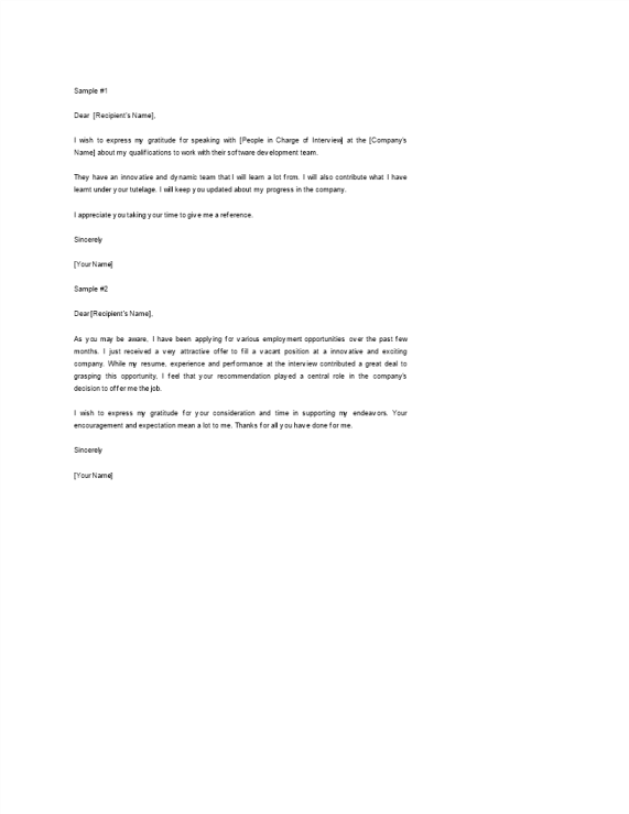 template topic preview image Thank You Letter Software Development Interview