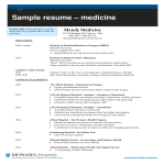Resume Format For Doctors gratis en premium templates