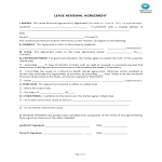 Lease Renewal  Agreement gratis en premium templates