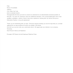 Employment Contract Rejection Letter gratis en premium templates