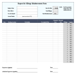 Mileage Reimbursement Form gratis en premium templates