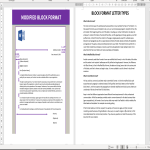 Block Style Business Letter gratis en premium templates