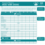 Work Schedule Weekly gratis en premium templates