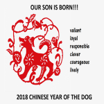 Chinese New Year Son Born Year of Dog gratis en premium templates