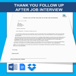 Basic Thank You Job Letter gratis en premium templates