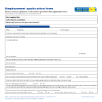 General Application Employment Word gratis en premium templates