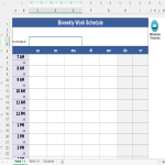 Bi Weekly Schedule gratis en premium templates