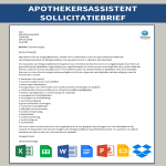 Apothekersassistent Sollicitatiebrief gratis en premium templates