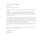 Librarian Cover Letter No Experience gratis en premium templates