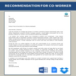 HR Recommendation Letter Former Employee gratis en premium templates